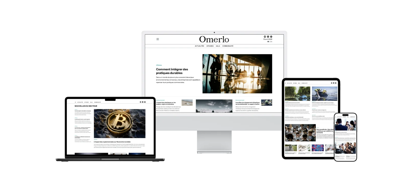 Aperçu de la plateforme Omerlo
